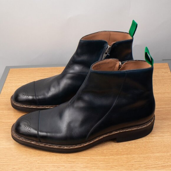 Saint Crispin's Chukka Boots Men's Size 11 H Midnight Blue Rubber Sole $2000 - Picture 5 of 13